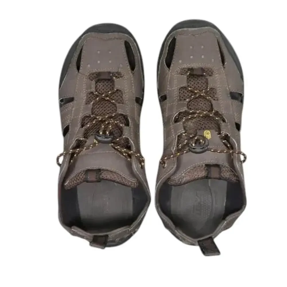 Teva Shoes Men 8 Sandal Fisherman Kitling Slip On Closed Toe Sport Comfort Brown